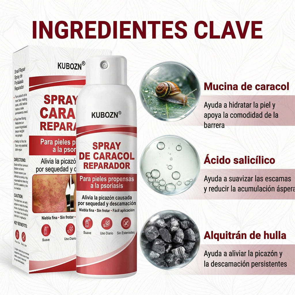 KUBOZN® 🎉SPRAY DE CADACOL REPARADOR  Para piel con psoriasis, con picazón y descamación👑