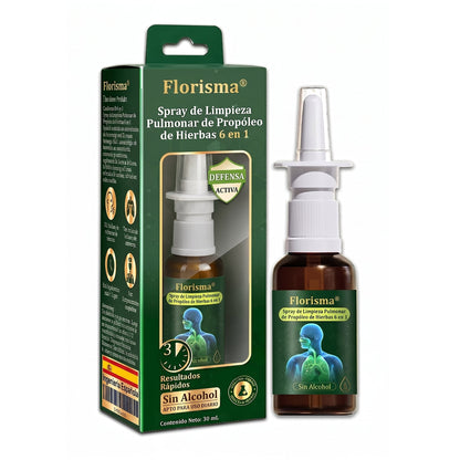 💚💫Tienda oficial：Florisma® Spray de Limpieza Pulmonar de Propóleo de Hierbas 6 en 1(Alivio inmediato, efectos a largo plazo)