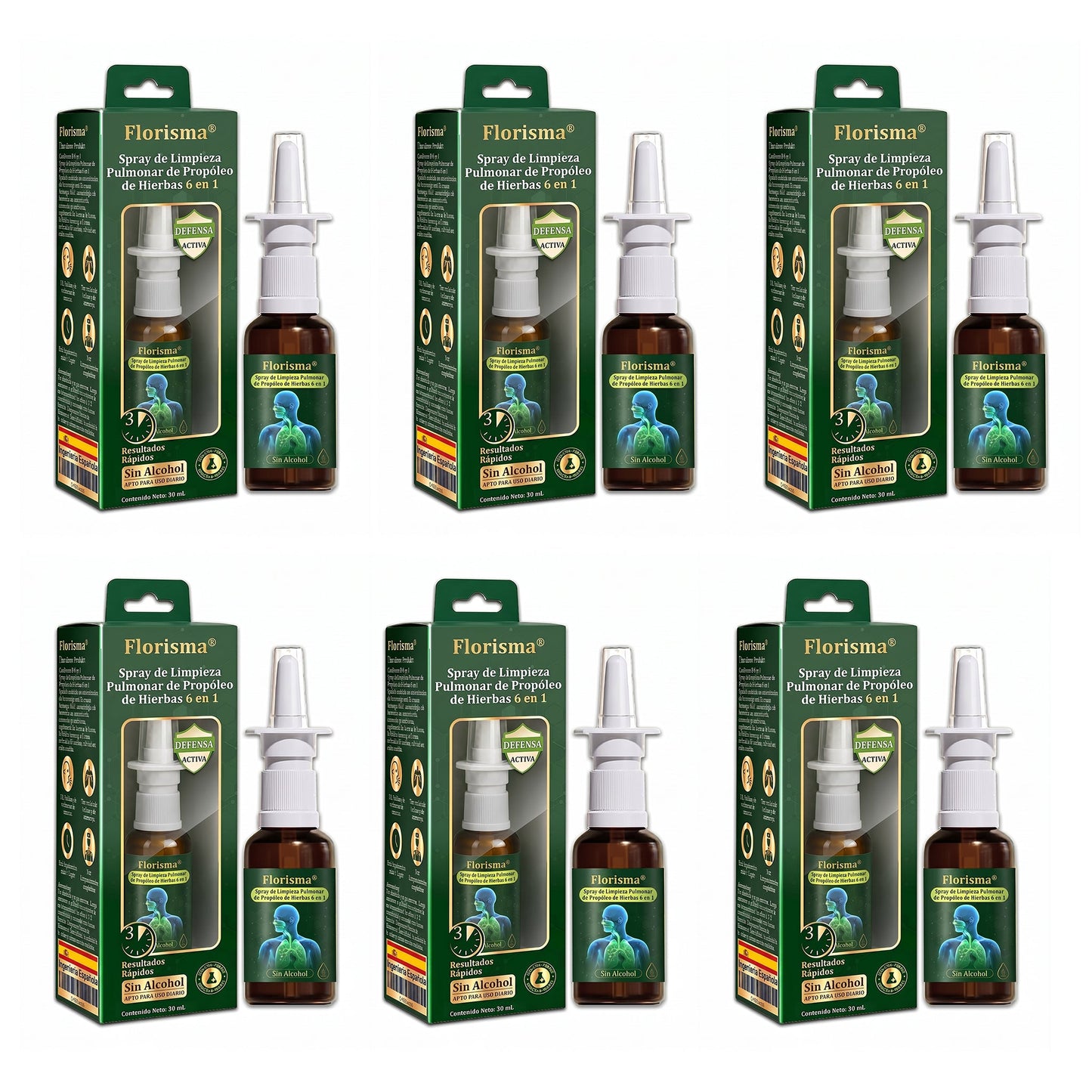 💚💫Tienda oficial：Florisma® Spray de Limpieza Pulmonar de Propóleo de Hierbas 6 en 1(Alivio inmediato, efectos a largo plazo)