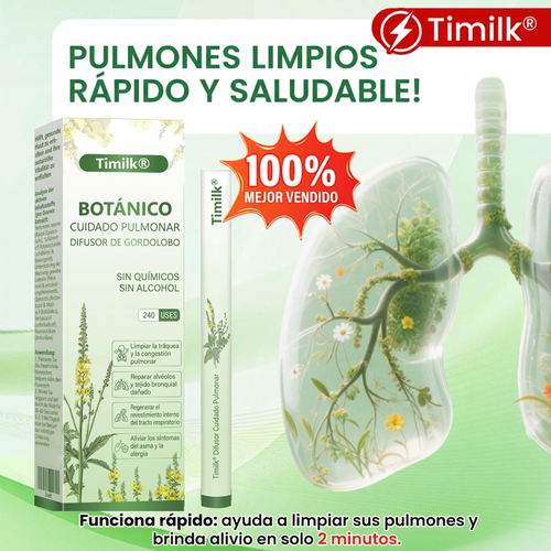 Timilk® 🍃Alivio rápido de la respiración · Apoya la limpieza y la apertura de los pulmones · Alivia la tos.🌱