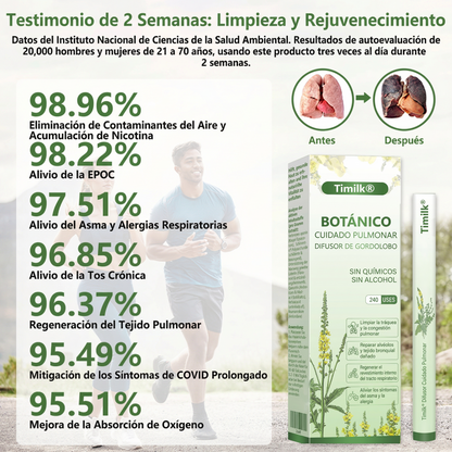 Timilk® 🍃Alivio rápido de la respiración · Apoya la limpieza y la apertura de los pulmones · Alivia la tos.🌱