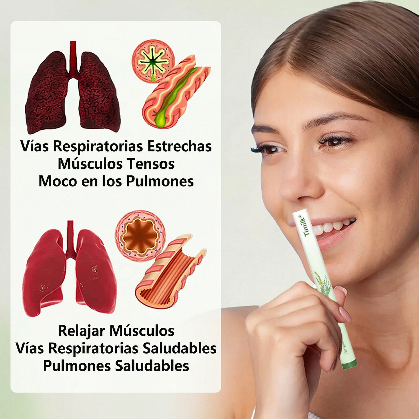 Timilk® 🍃Alivio rápido de la respiración · Apoya la limpieza y la apertura de los pulmones · Alivia la tos.🌱