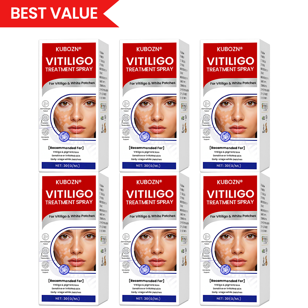 KUBOZN® Vitiligo-Behandlungsspray – Sichtbare Ergebnisse in wenigen Wochen, 100 % natürlich und steroidfrei