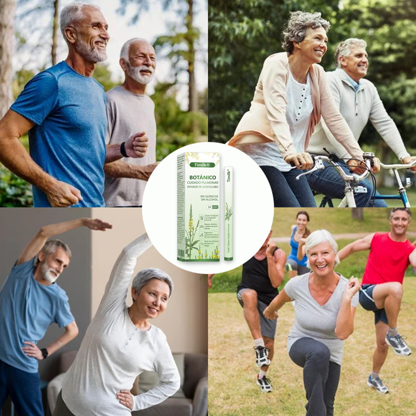 Timilk® 🍃Alivio rápido de la respiración · Apoya la limpieza y la apertura de los pulmones · Alivia la tos.🌱