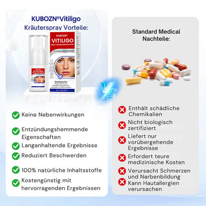 KUBOZN® Vitiligo-Behandlungsspray – Sichtbare Ergebnisse in wenigen Wochen, 100 % natürlich und steroidfrei